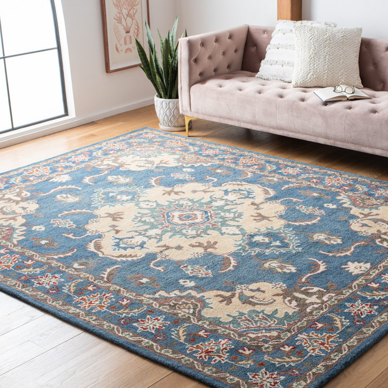 Scottsburg Hand Tufted Wool Oriental Rug, Rectangle 8' x 10'