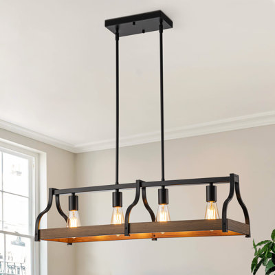 Luminaire pour îlot de cuisine à 4 lumières Deizel