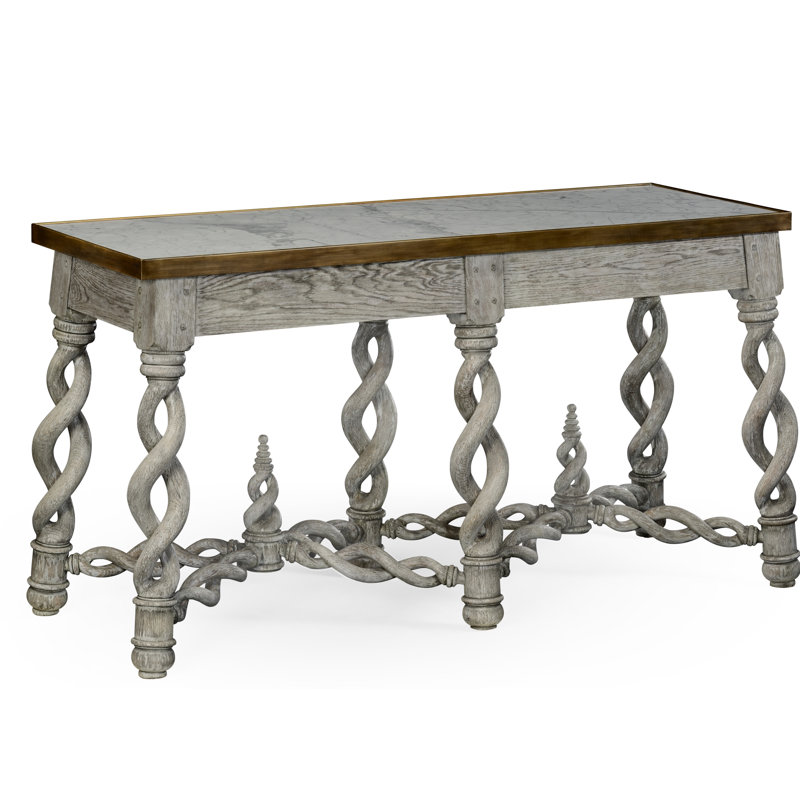 William Yeoward 67'' Marble Top Console Table