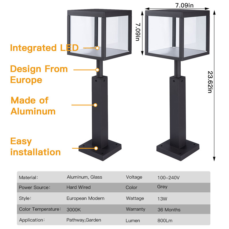 Lanterne d'extérieur à lumière IP54