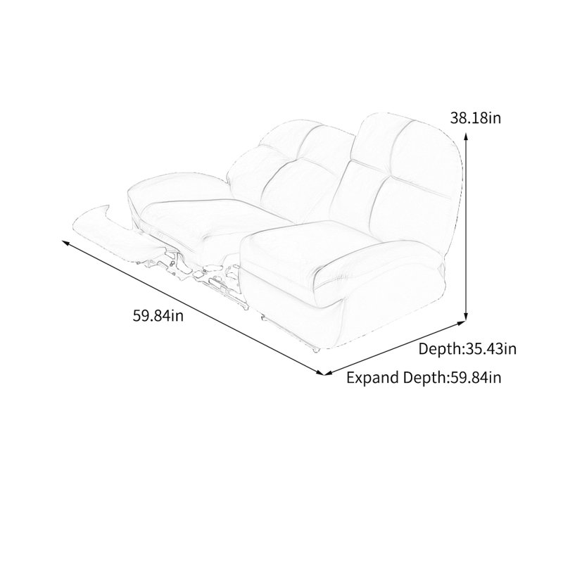 Ergonomic Minimalist faux leather lounge chair, Brown