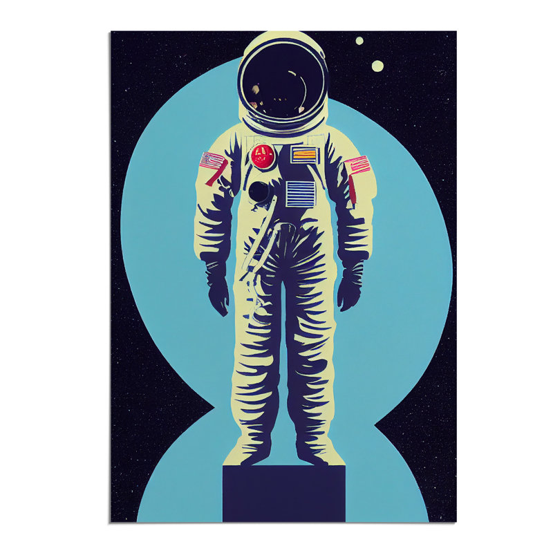 Magnificent Astronaut - Wall Art, Paper, 29.7cm H x 21cm W, No Matte