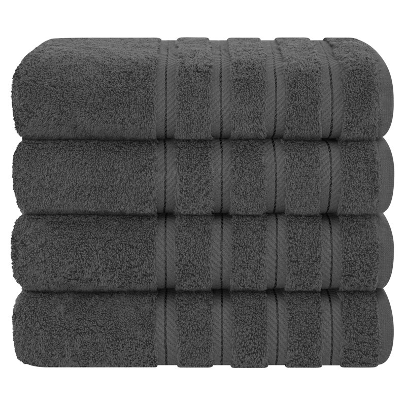 Serviettes de bain à séchage rapide 100% coton Edison Edison, Gris
