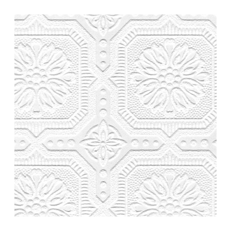 Paintable Floral Vinyl Wallpaper Roll