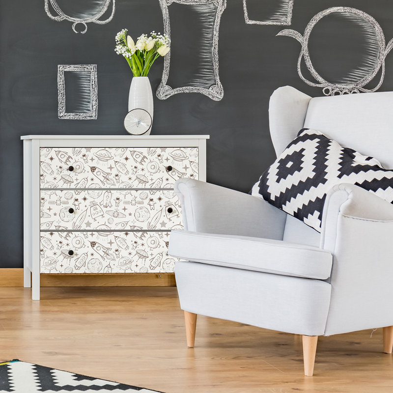 Waseca Space Baby Removable Peel and Stick Wallpaper Panel