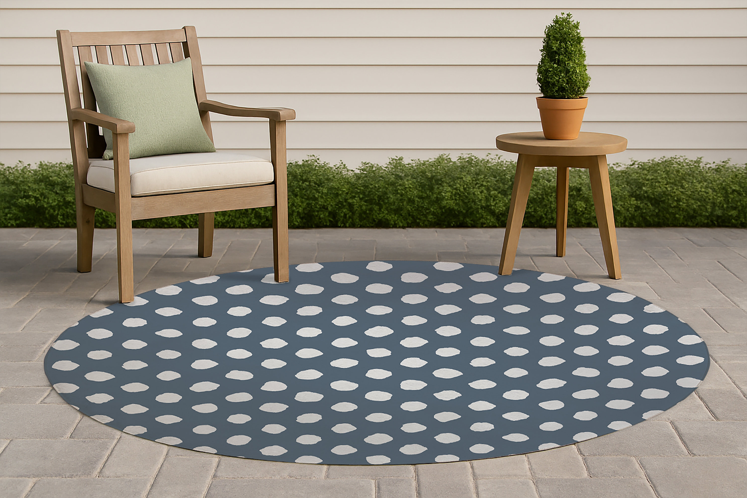 Plus Sign Outdoor Rug Latitude Run® Large Dot Non-Slip Outdoor Rug - Wayfair Canada