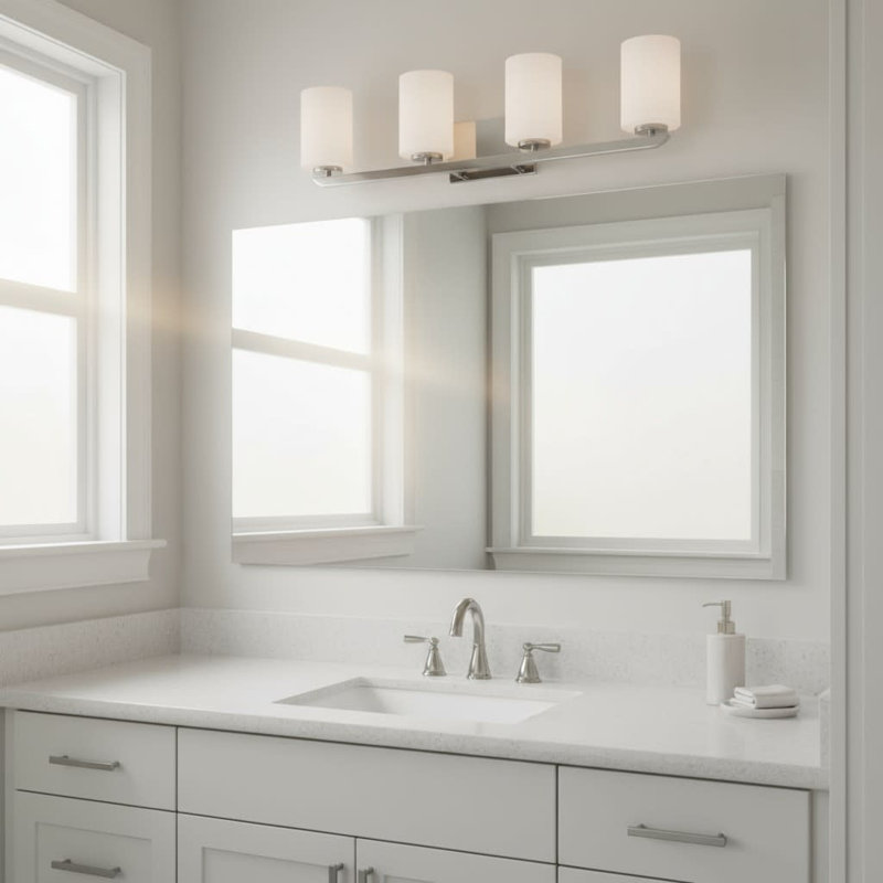 Kyra 4-Light Vanity Light, Polished Nickel