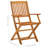 Folding Patio Chair Solid Eucalyptus Wood