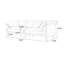 Causeuse-coussin modulaire en polyester kaki-975124695-975124692