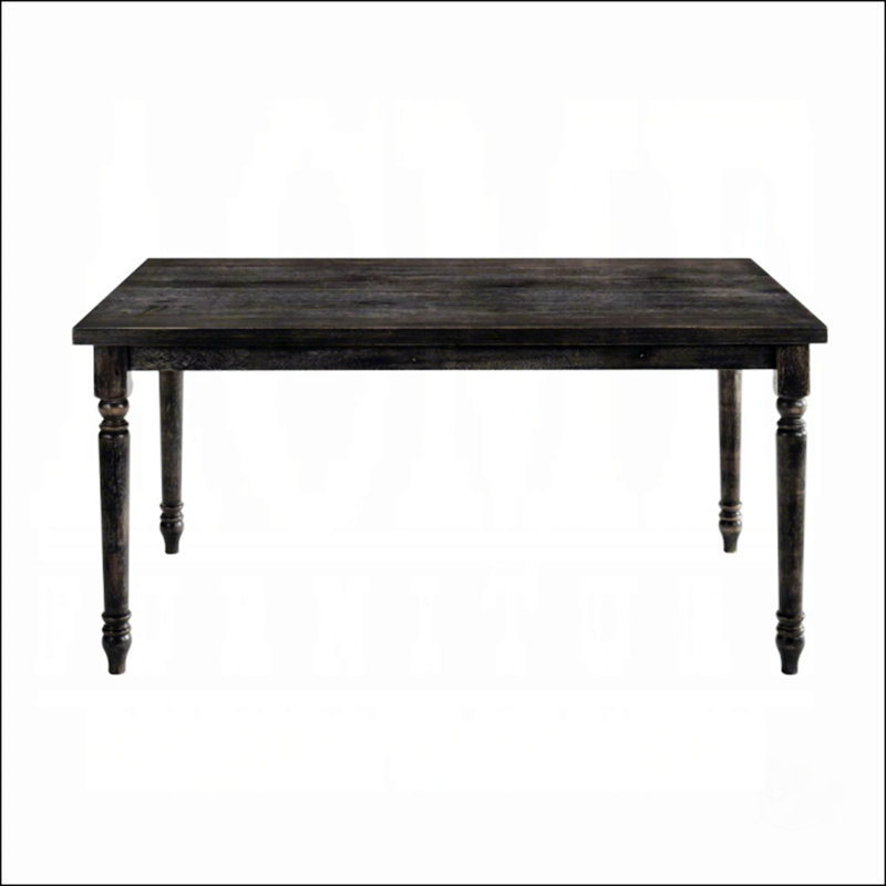 Table de salle à manger grise patinée