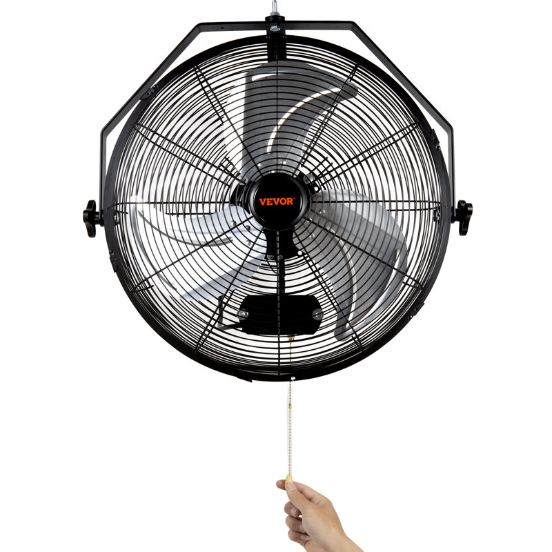 VEVOR Wall Mounted Fan Fan, 21.06" H x 21.06" W x 10.24" D