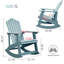 Chaise Adirondack berçante d'extérieur FCR2-69819422