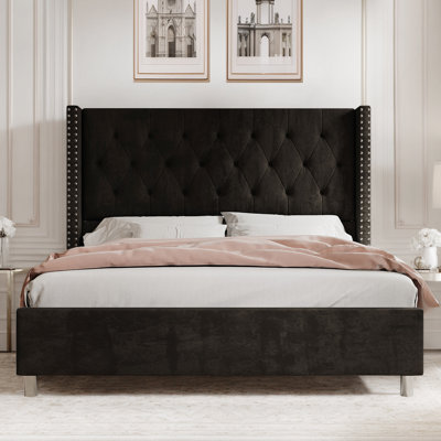 Occoquan Upholstered Wingback Bed