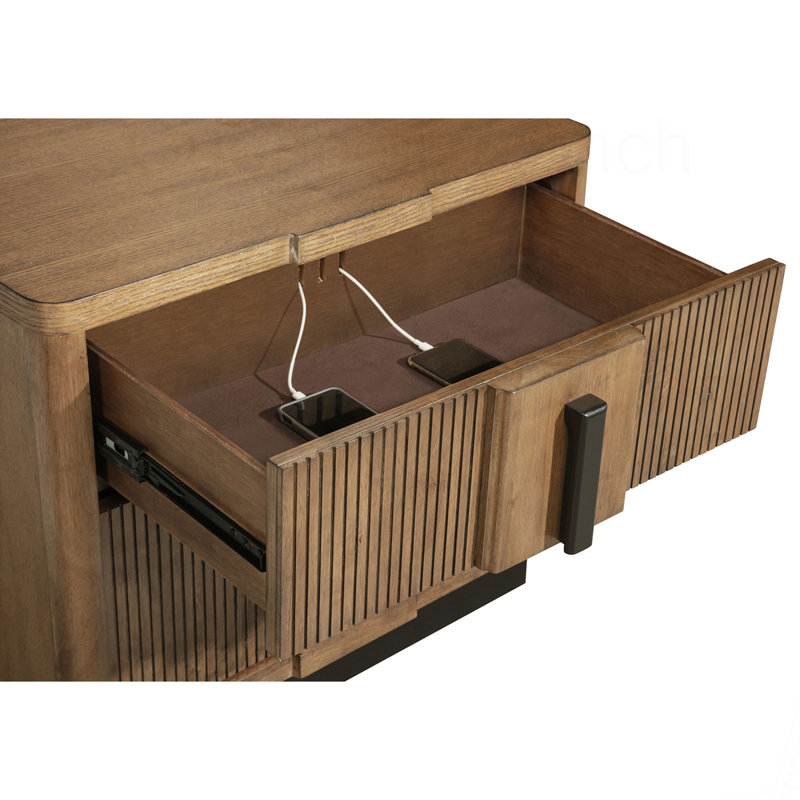 Moraga 2-drawer Nightstand Bedside Table