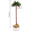 Slender Green Tropical Christmas Tree with Lights-160899560