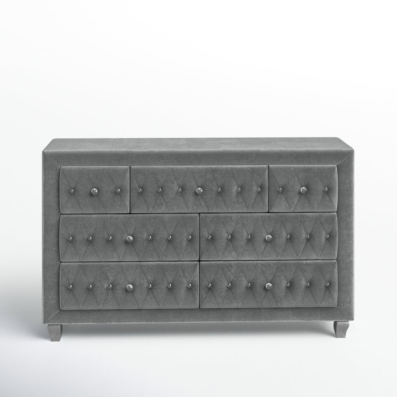 Commode double l 58,5 po Waldstrmidt, Gris