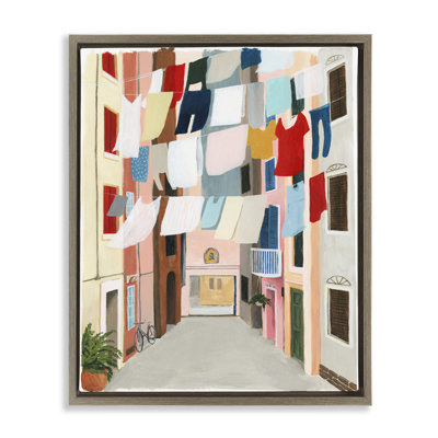 Laundry Clothesline Between Apartments