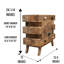 Table de chevet en bois massif Jeanea