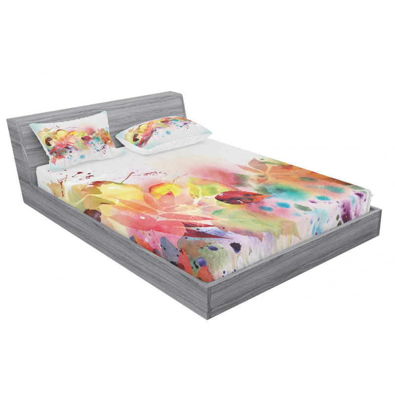 Microfiber Sheet Set, Queen Sheet Set with Fitted Sheet