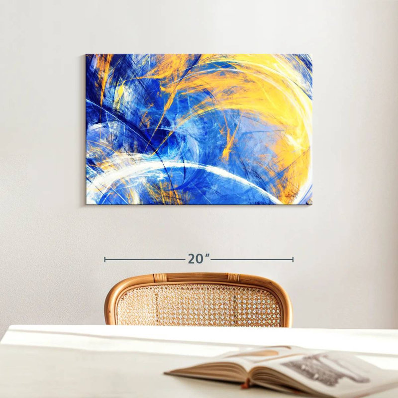 Avery Sunny Abstract Texture, 16" H x 24" W