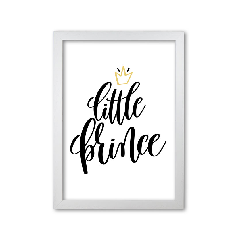 Little Prince - Print, White Grain Frame, 42 cm H x 30 cm W x 5 cm D