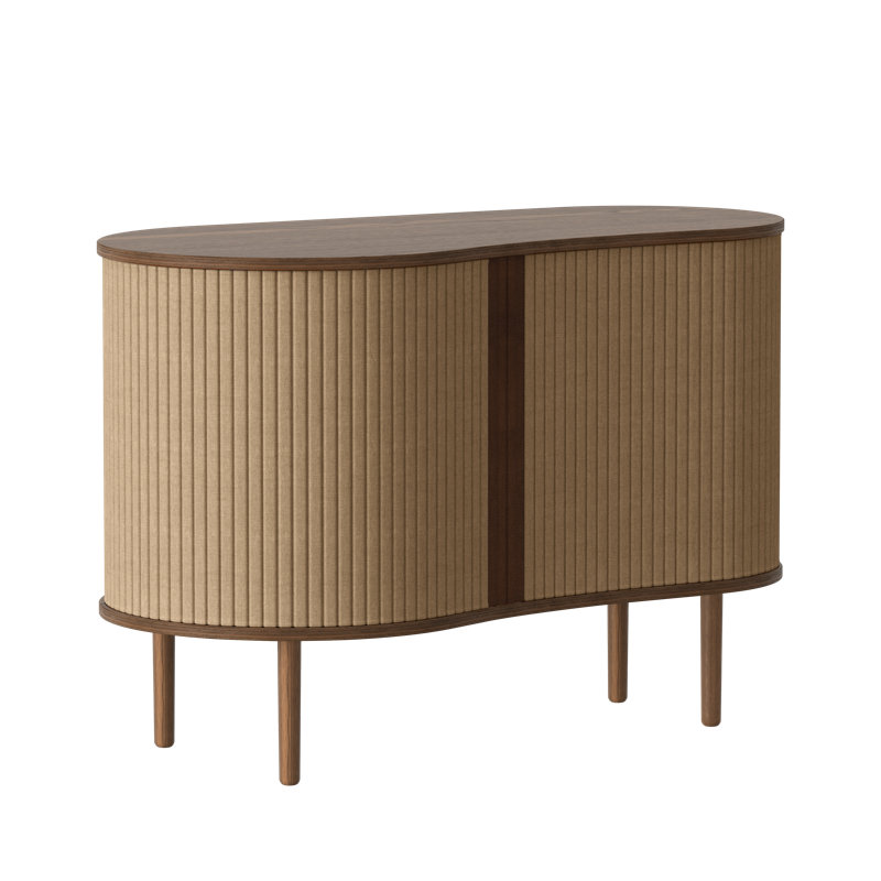 Hollar Solid Wood Accent Cabinet, Sugar Brown/Dark Oak