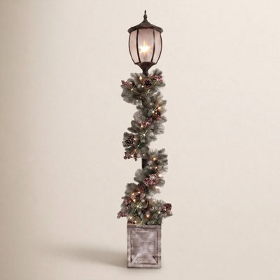 Otelia Frosted Outdoor Lamp Post