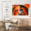 Radha Krishna Madhubani sur impression sur toile-1204879743