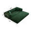 Canapé à compression de 78,8 po, canapé-lit convertible au sol avec accoudoirs avec dossier coussiné, canapé-lit futon confortable, canapé modulaire sans dossier Loveseat, tissu velours côtelé, pour le salon, la chambre à coucher, vert-1700759428