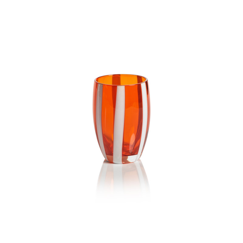 Verres sans pied Brasilia, ensemble de 4, Orange