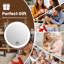 Miroir de maquillage mural 8 po à DEL, miroir de meuble-lavabo grossissant 1x / 10x avec bras pivotant et extensible à 360 °, à piles ou à brancher-164115788