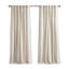 Rideau 50 x 108 po en coton avec rayures et doublure en chenille - 1 pièce