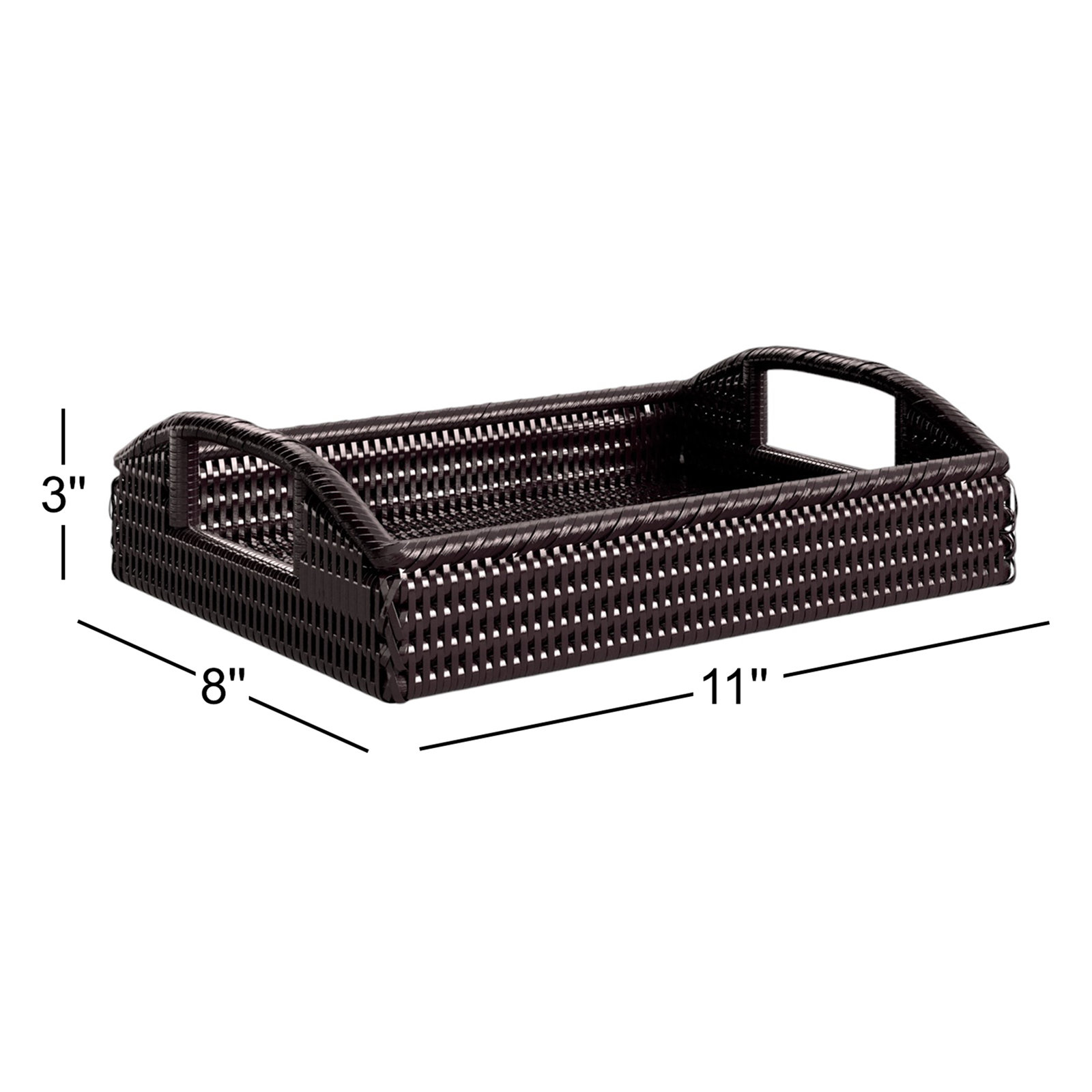 Panya Decorative Tray, Tudor Black