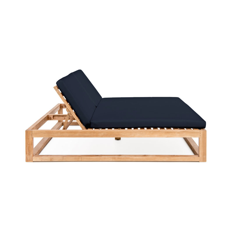 Caldas Outdoor Chaise Lounge, Indigo