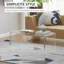 Table basse rectangulaire en cascade en acrylique