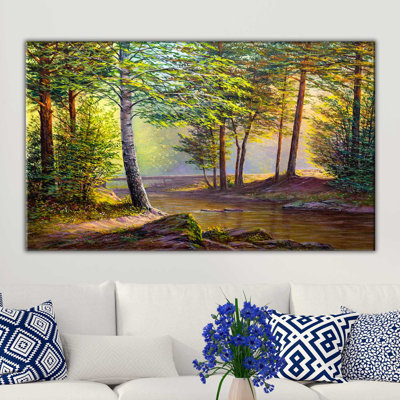 " Creek Through Forest "