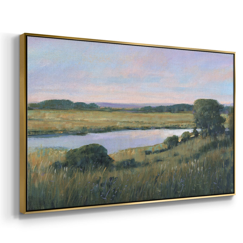 «Spring Marsh II», reproduction sur toile flottante, H 25 po x l 37 po x P 2 po, Or