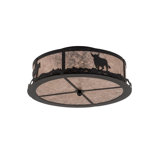 Cowboy & Steer 2 - Light Flush Mount