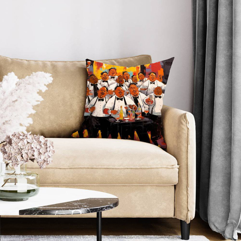 The good evening Man Gastronomy Poly Twill Throw Pillow Insert