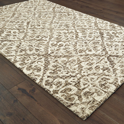 Miah Performance Wool Floral Indoor Rug