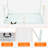 Portable Folding Camping Table 4Ft, White, Indoor & Outdoor Overseeing, 135Kg Max Weight Disrupting Capacity, Foldable With Fixed Tool, Smooth And Waterproof Tabletop Location, Stable Triangular ,-832236985
