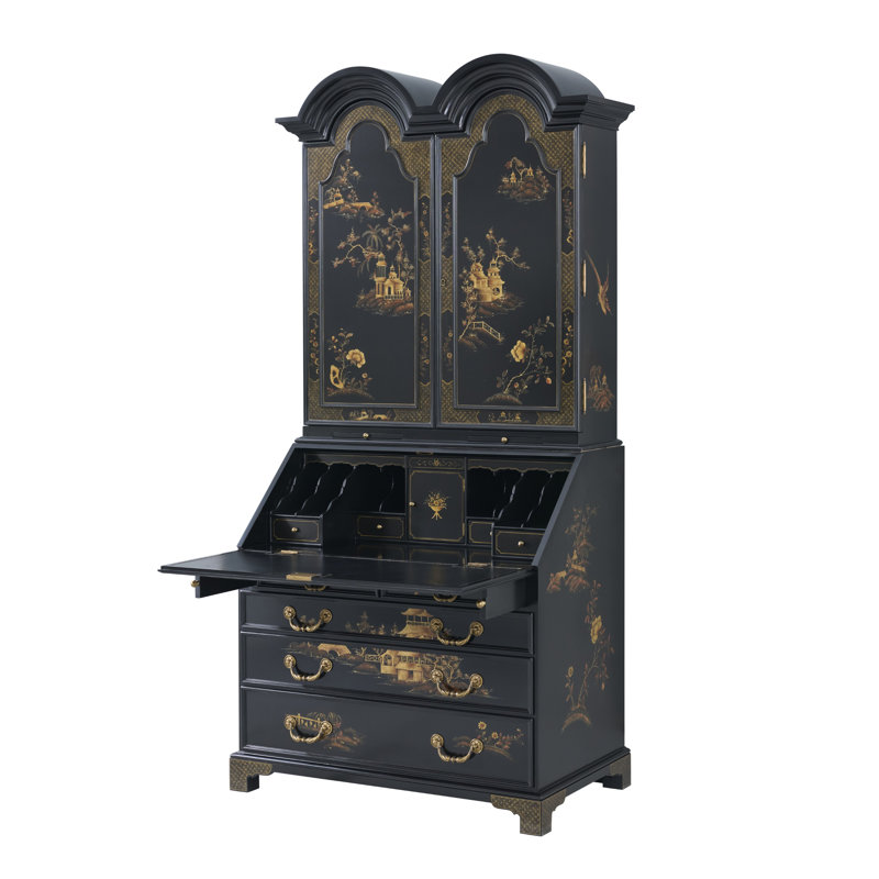Brushwork Solid Wood Secretary Desk