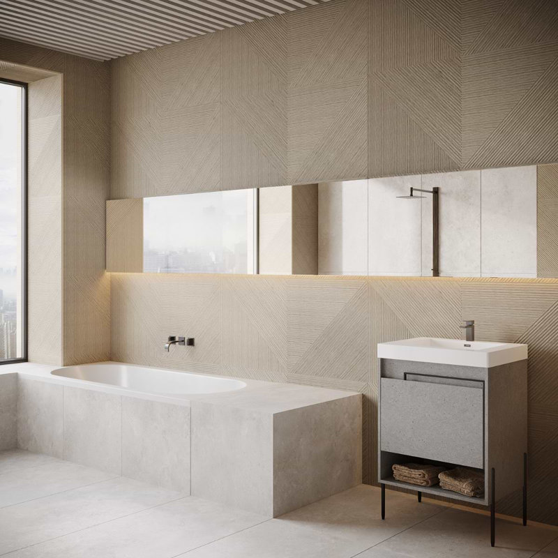 Enso 24X48 Matte Porcelain Wall Tile, Oak