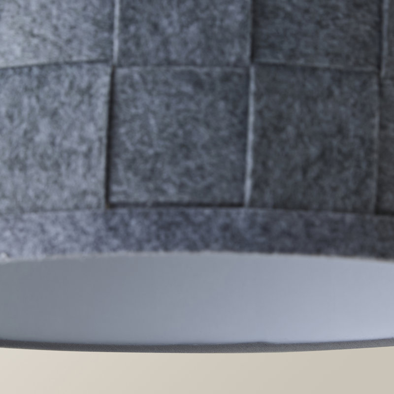 Monza 20 cm H Drum Cotton Pendant Shade ( Clip On )