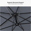 243cm X 335cm Rectangular Cantilever Parasol-967539357