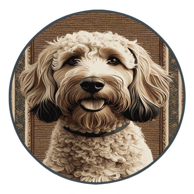Washable Spanish Water Dog Dogs Area Rug