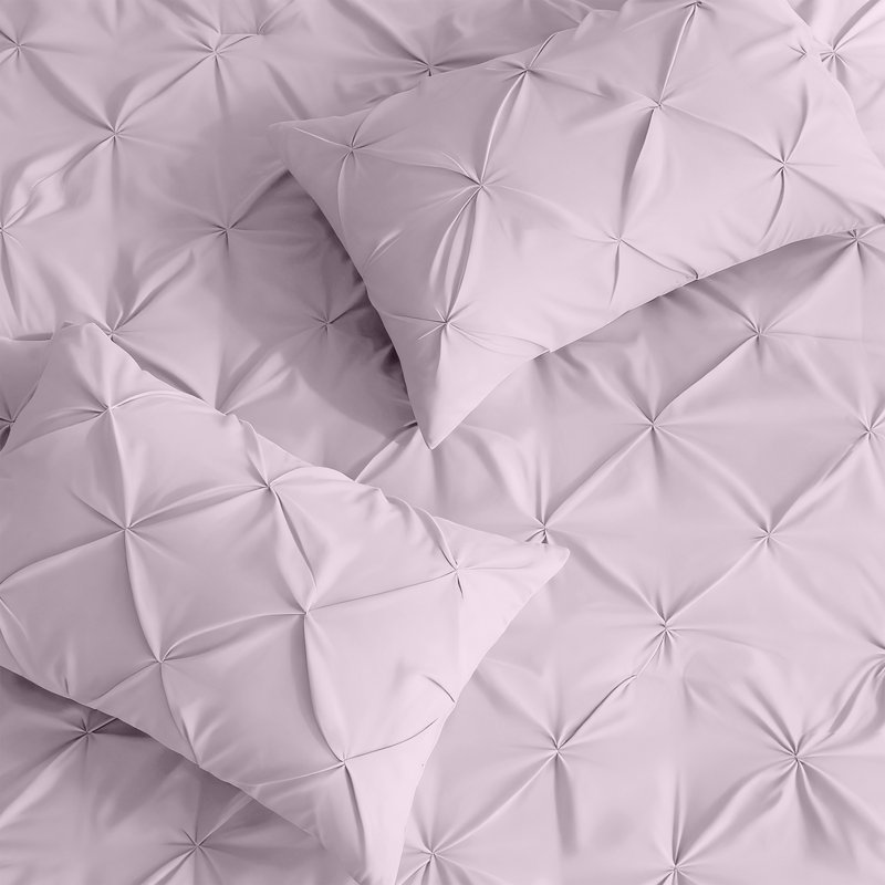 Luxurious Microfiber Pintuck Duvet Cover Set – Soft, Breathable & Wrinkle-Resistant Bedding for All-Season Comfort