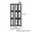 Simple wooden bookcase