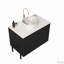 Meuble-lavabo 30 po avec lavabo rond en céramique-112498601