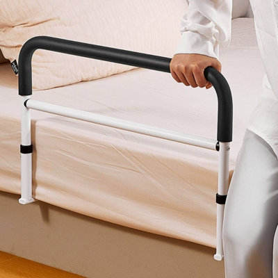 Bed Assist Rail Safety Bed Rails for Elderly Adults - Bed Rail Safely Assist Handrail Bar Fall Prevention - U-Shaped Folding with 4-Adjustable Heights for Pregnant Women,Seniors,Handicap